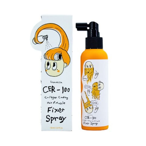 ELIZAVECCA - СПРЕЙ ДЛЯ ВОЛОС С КОЛЛАГЕНОМ НЕСМЫВАЕМЫЙ ФИКСИРУЮЩИЙ CER - 100 COLLAGEN COATING HAIR A+ MUSCLE FIXER SPRAY, 150 МЛ  фото 6