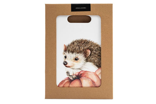 Подставка под горячее, 24х17 см, керамика/пробка, белая, Еж Autumn forest - Anna lafarg фото 6