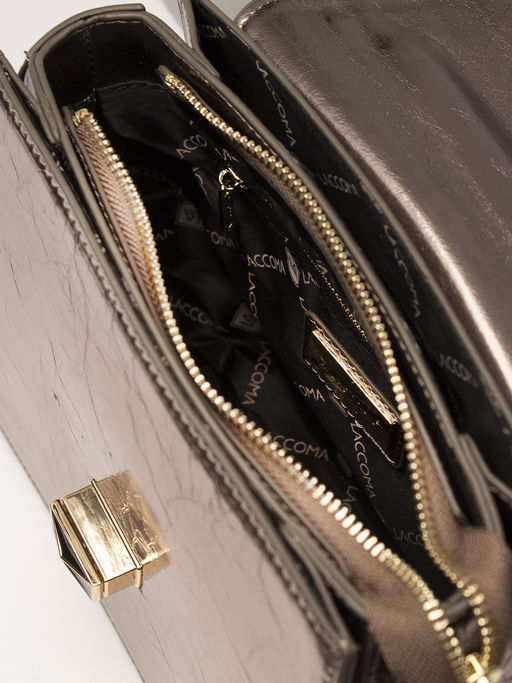 LACCOMA сумка Q6046-4-бронзовый натуральная кожа полиэстер  фото 4