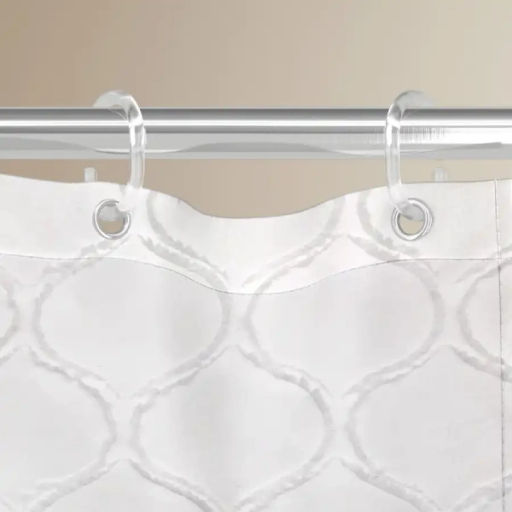 VAL NC-4-SC-1818 Штора для ванной комнаты, полиэстер, 180*180 см, фактурн., белый, LINE SUN FACTURE, шт