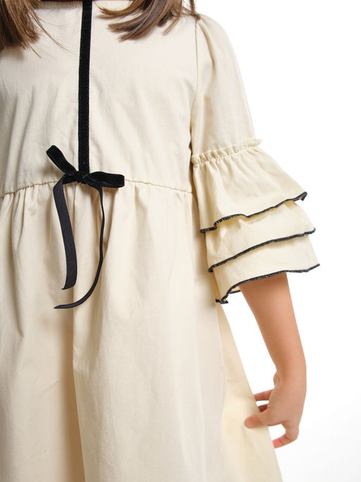 Платье для девочки нарядное детское праздничное UD 8059 св.бежевый - Mini maxi фото 7