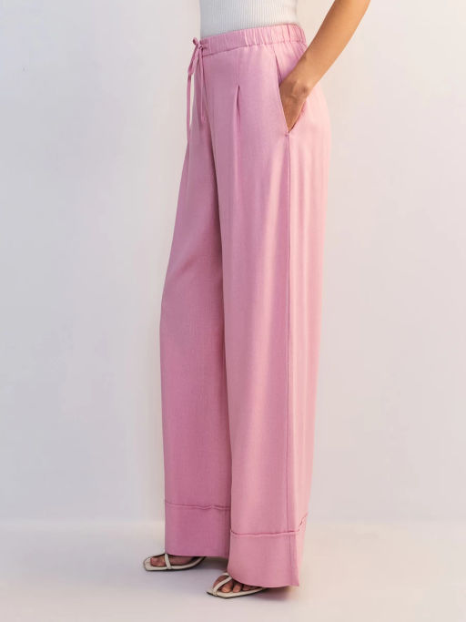 Льняные брюки с эластичным поясом ZR2605012102-90 / Zarina