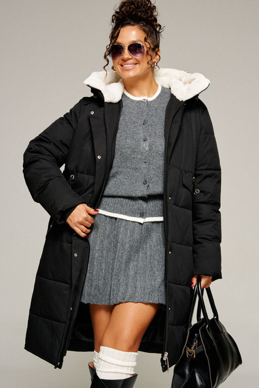 Пальто Beautiful Free 8019 черный