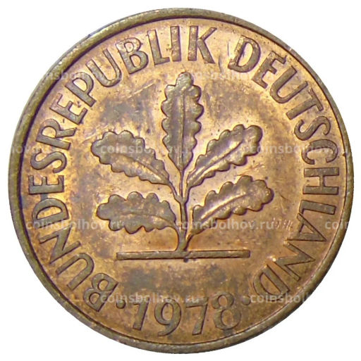 2 пфеннига 1978 года D Германия