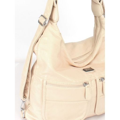 Сумка женская искусственная кожа Guecca-8615 (рюкзак-change), 2отд, бежевый SALE 243867 - Adelia фото 4