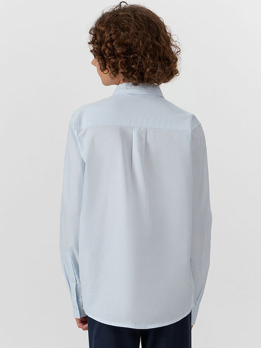 Рубашка для мальчиков голубая в полоску - Mark formelle фото 2