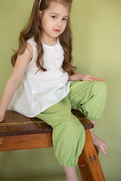 Л 21-7 бриджи для девочки "ELF" мятный