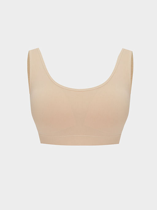 Balensiz Dolgusuz D?z Seamless Sporcu S?tyen