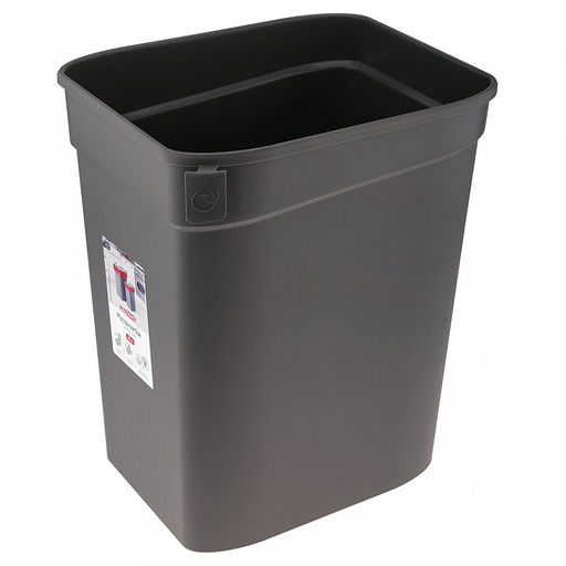 Ведро для мусора с плавающей крышкой пластмассовое Smart Bin 25л, 33,3х26,9х45,7см, с креплением для мусорных пакетов, зеленый, Econova (Россия) - Домашняя мода фото 7