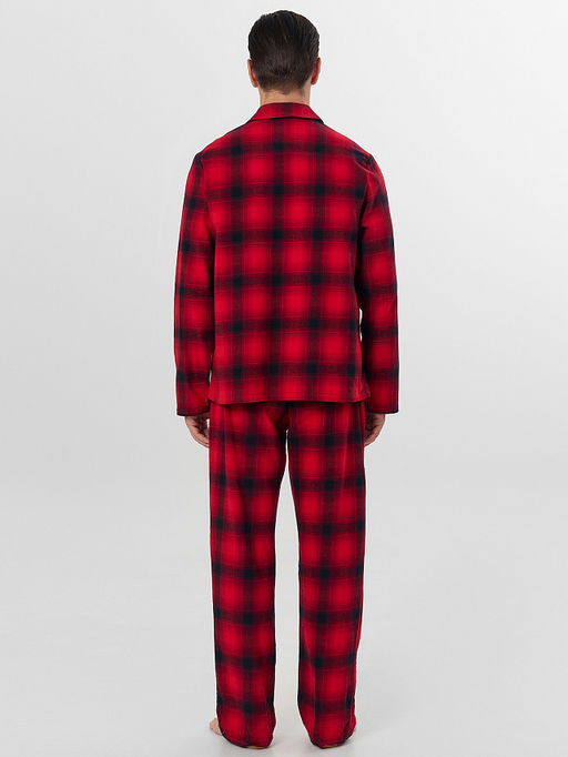 Комплект домашний мужской красный в клетку - Mark formelle фото 2