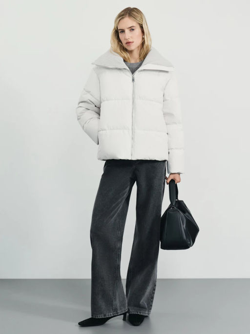 Куртка с вязаным воротником / Zarina фото 2