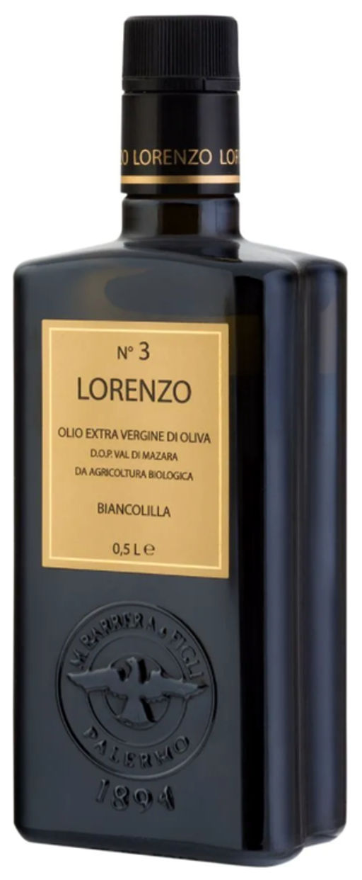 Масло оливковое Barbera Lorenzo №3 DOP Organic Extra Vergine 500 мл, стекло, ИТАЛИЯ