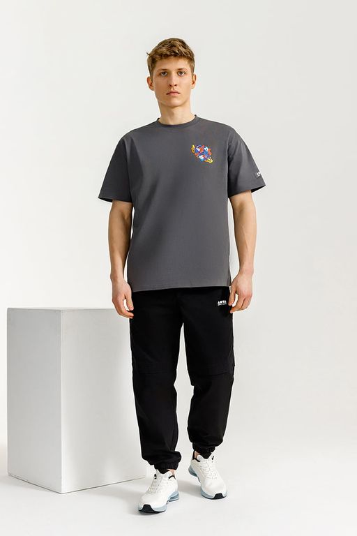 Футболка Хлопок Темно-серый - Anta фото 4