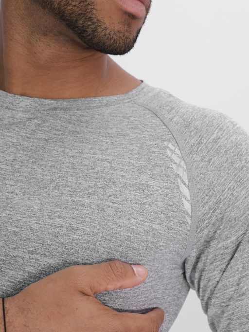 Комплект мужского термобелья без начеса светло-серого цвета 2214SS - FUYOUKAI фото 8