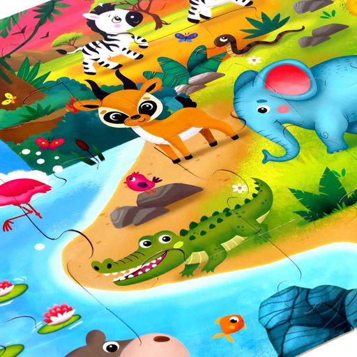 Напольный пазл Такие разные зверята - Puzzle time фото 3