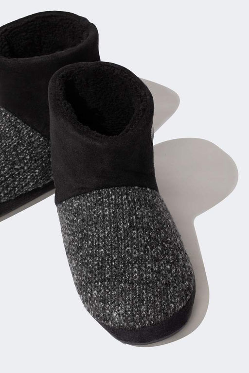 Мужские домашние ботинки на плоской подошве - Defacto фото 5