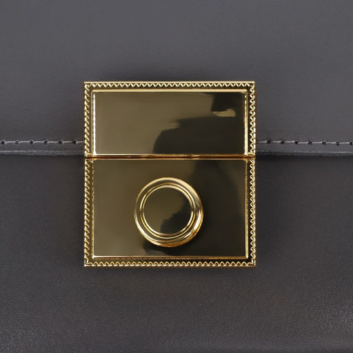 Цена за 2 шт. Застёжка для сумки, 4,3 4,7 см, цвет золотой - Арт узор фото 4