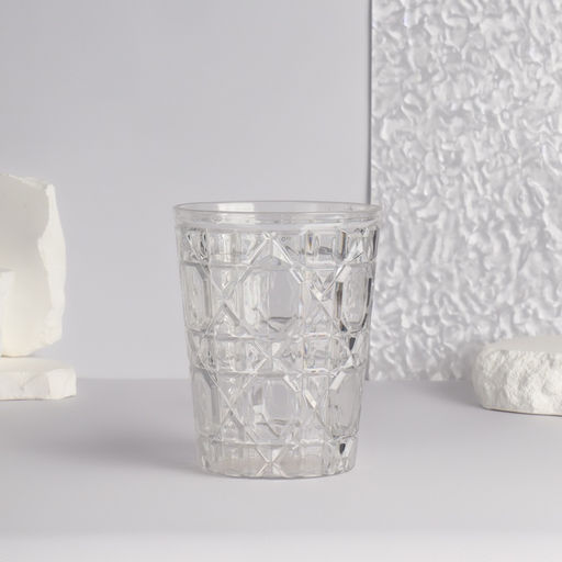 Цена за 2 шт. Подставка для хранения косметики «Хрусталь», d=8.5×11 см, прозрачная