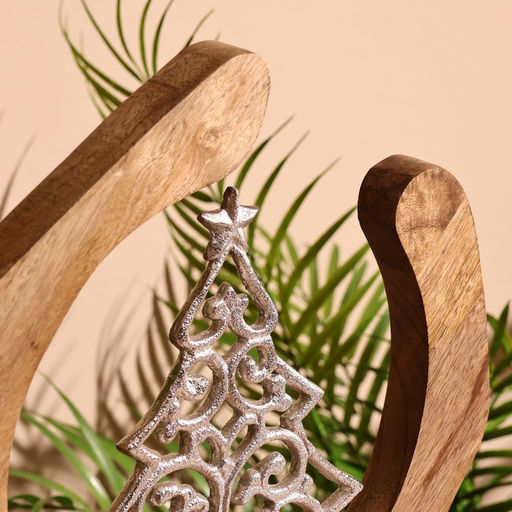 Сувенир интерьерный в деревянном кольце Ёлочка, 25?8?28 см