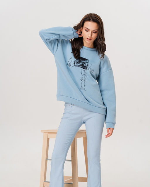 Свитшот с начёсом и шёлкографией SDP003 - Sahar art lab фото 3