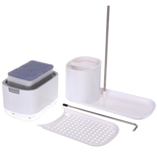 Подставка под губку с дозатором 300мл. 23х10,8х10 1878