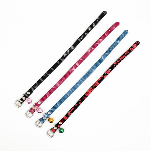 Ошейник Ромашка 30 х 1 см, искусственная кожа, микс расцветок - Пижон фото 8