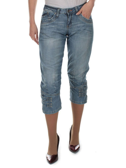 BF451-170+2-15 BLUE Бриджи женские (100% хлопок) - Fashion фото 7