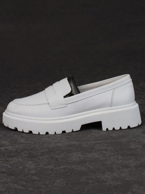 03-PDD178-5 LT. GRAY Полуботинки женские (натуральная кожа)