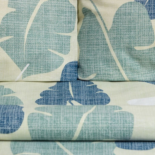 Постельное бельё Этель 1.5 сп Листья нимфеи 143х215 см,150х214 см, 70х70 см 2 шт  фото 2