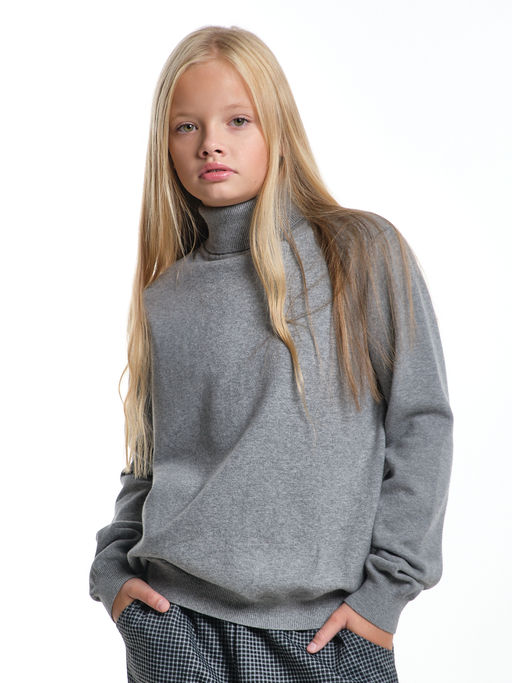 Джемпер (водолазка) 33-12240 т.серый