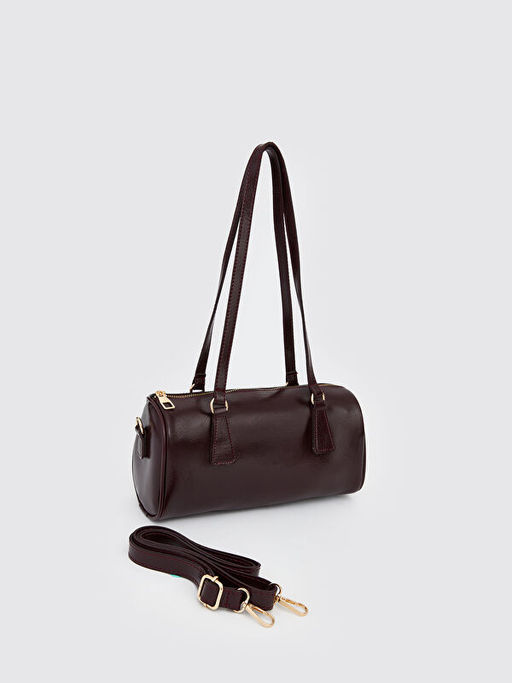 Deri G?r?n?ml? Kad?n Bowling Omuz ?antas?