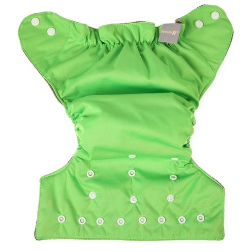 Трусики-подгузник, многоразовый, угольно-бамбуковая ткань, цвет зеленый, от 0-36 мес. - Крошка я фото 7