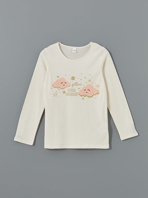 Bisiklet Yaka K?z ?ocuk Pijama Tak?m?