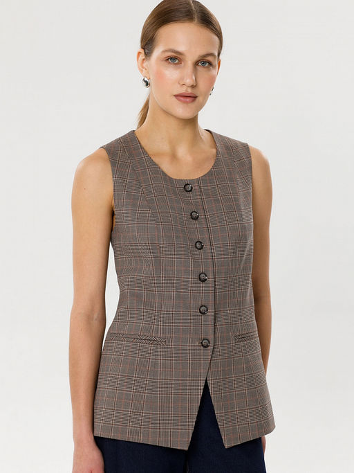 Жилет в клетку