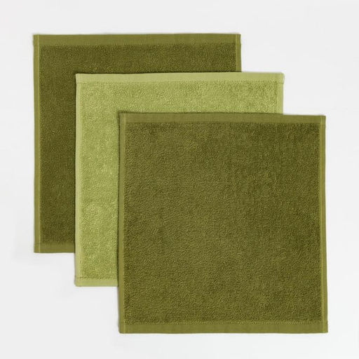 Набор махровых полотенец All you need is relax, 30×30 см - 3 шт., 340 г/м², 100% хлопок