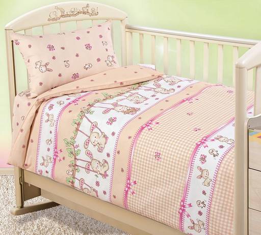 КПБ в детскую кроватку Качели