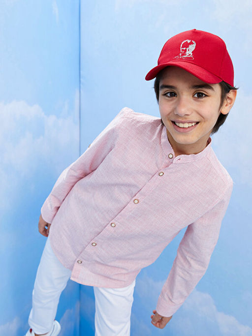 Hakim Yaka ?izgili Uzun Kollu Erkek ?ocuk G?mlek - Waikiki фото 3