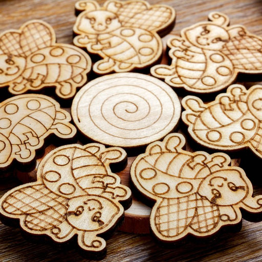 Подставка под горячее «Божья коровка», d=11 см, можжевельник