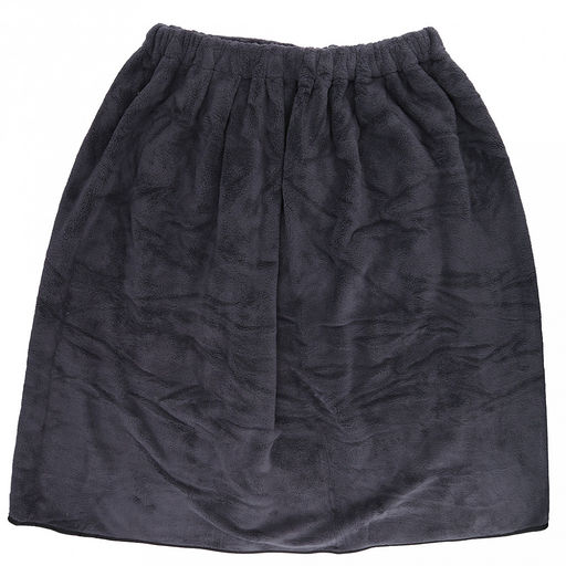 Килт махровый Хозяин 75х175см, хлопок 100%, на резинке с липучкой, на кнопке, с карманом, вышивка Boss; с полотенцем 75х36см, серый (Китай) - Домашняя мода фото 3