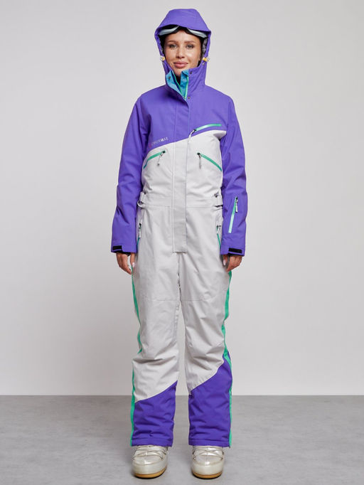Горнолыжный комбинезон женский зимний темно-фиолетового цвета 2326TF - Chunmai фото 6