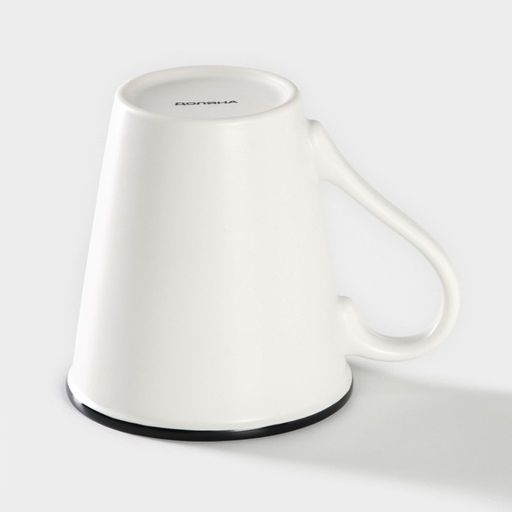 Кружка фарфоровая Доляна Формула кофе, 340 мл, цвет белый и чёрный  фото 8