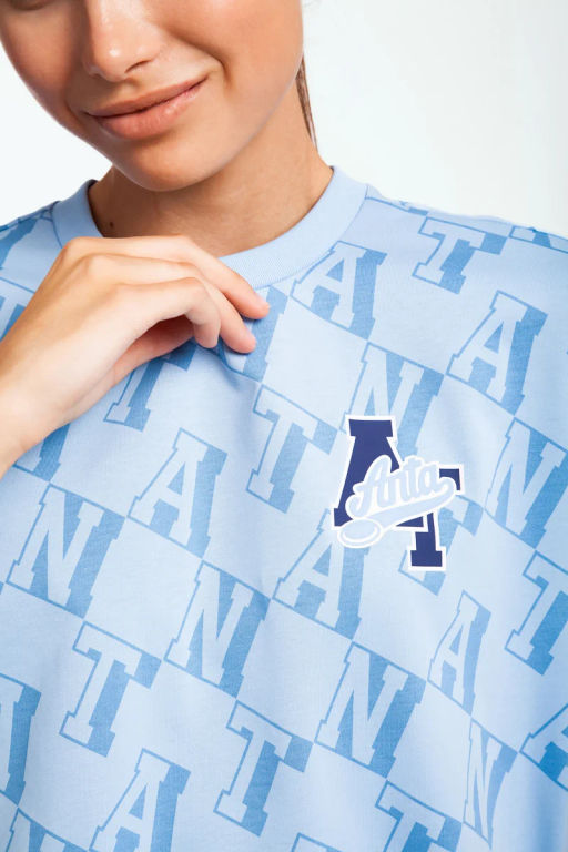 Футболка Хлопок Синий - Anta фото 5