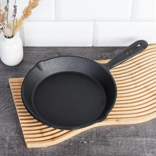 Сковорода чугунная 20*3,2 см с ручкой арт. Y20YB (748183)