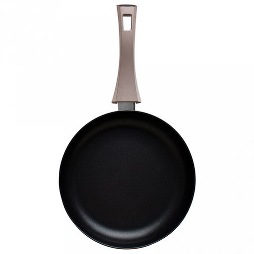 Сковорода с антипригарным покрытием д24см Комфорт, h6см, s2,5мм, дно д15см, s3мм, глубокая, штампованный алюминий, бакелитовая ручка, TalleR (Китай) Подходит для всех видов плит, включая индукционную. - Домашняя мода фото 3