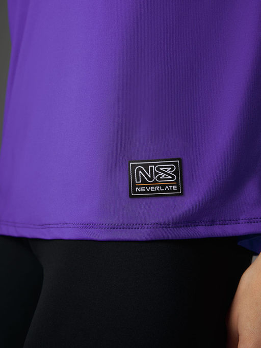 Футболка свободного силуэта удлиненная на одно плечо - NEVERLATE фото 4