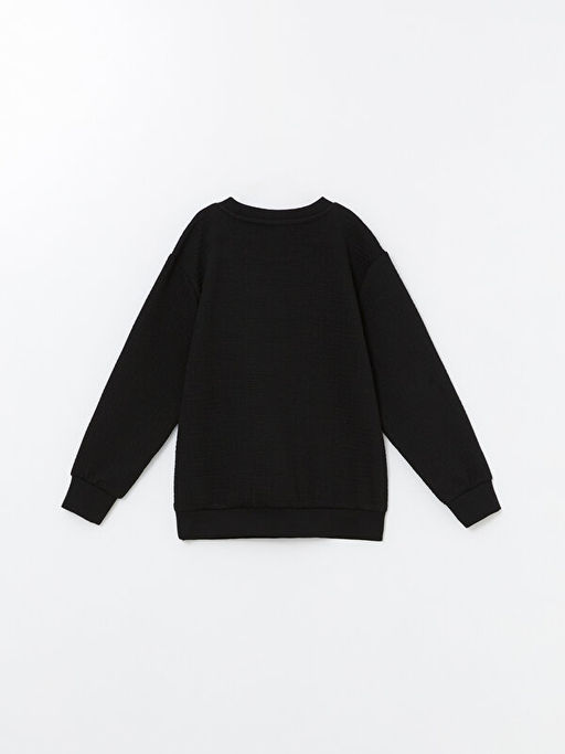 Bisiklet Yaka Basic Uzun Kollu Erkek ?ocuk Sweatshirt - Waikiki фото 2