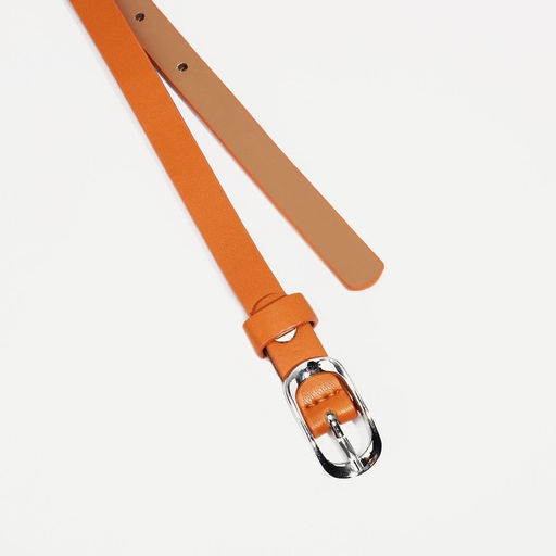 Ремень женский, ширина 1.2 см, винт, пряжка металл, цвет оранжевый - Simaland фото 2