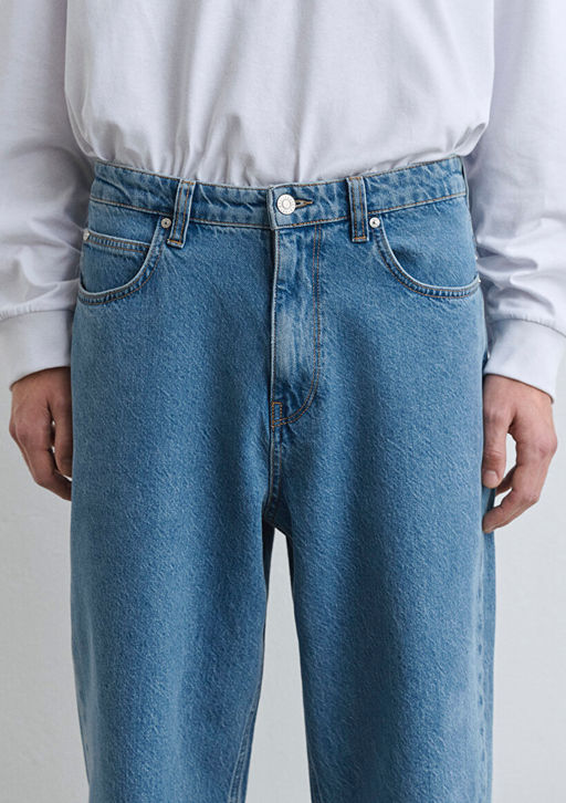 Mitte Street Indigo Mavi Denim Jean Pantolon фото 8