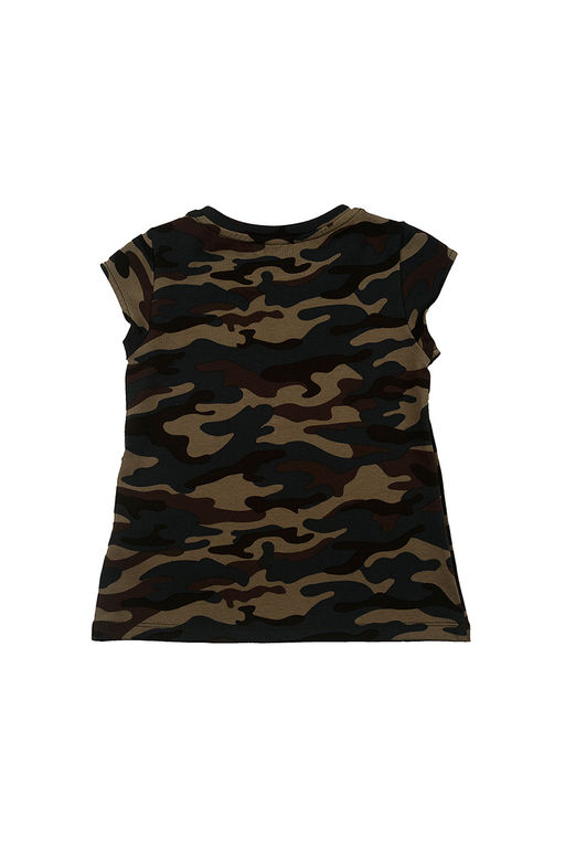 Футболка для девочки	 UD 4574 хаки - Mini maxi фото 3