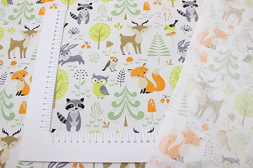 Бязь Сказочные звери, СОРТ2, ш.1.5м, хлопок-100%, 110гр/м.кв - Купава фото 3